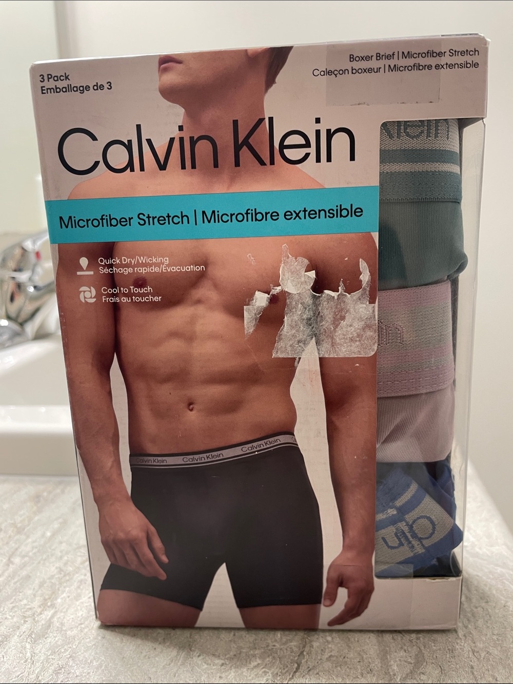 Calvin Klein Men's Boxer Briefs Pack - Black, Teal, Pink, Blue